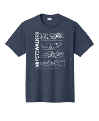 2026 PetsWALK T-Shirt - Heather Navy