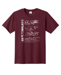2026 PetsWALK T-Shirt - Athletic Maroon